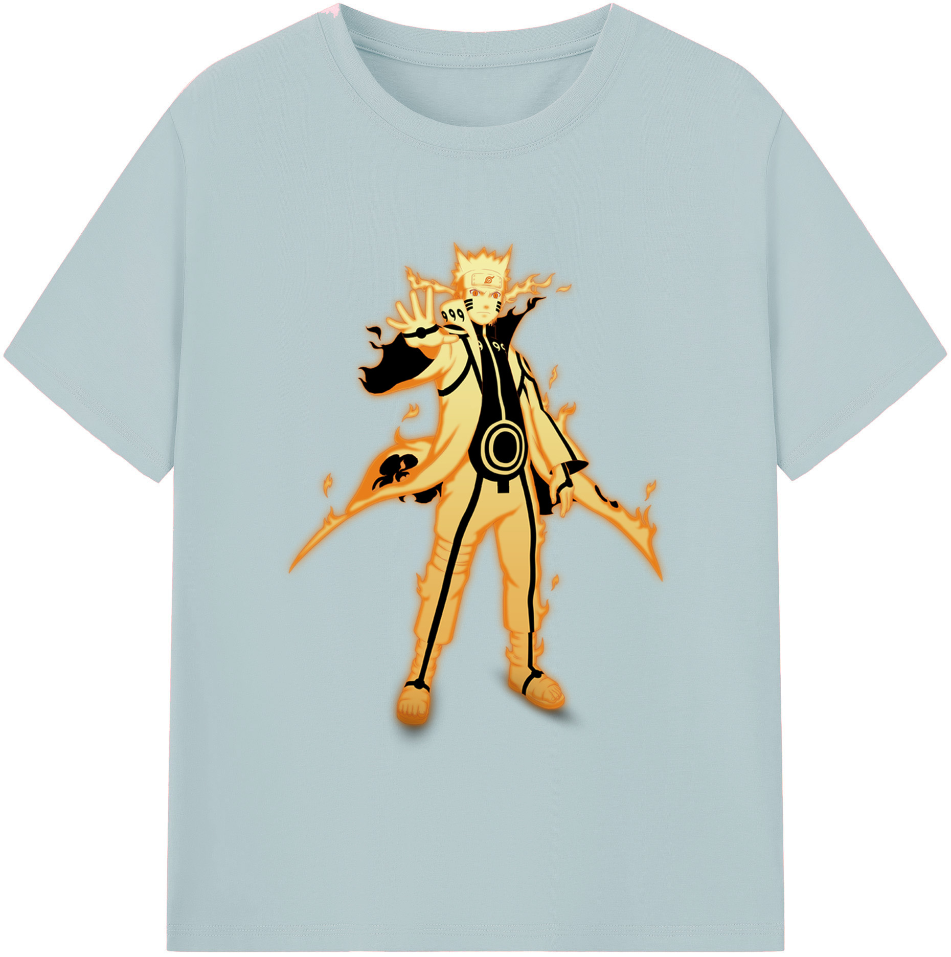 （画像用） NARUTO -ナルト- うずまき ナルト Uzumaki Naruto 綿100％半袖Tシャツ（フロントプリント）